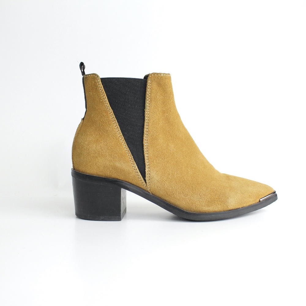 Acne Studios Pointed Toe Chelsea Ankle Boots Nubuck Jensen Boho Minimalist 5.5